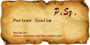 Portner Szelim névjegykártya